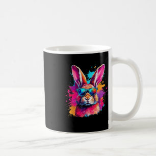 Colourful Bunny Face With Gles Happy Easter Shirts Coffee Mug