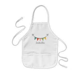 Colourful Bunting Banner Customized Aprons
