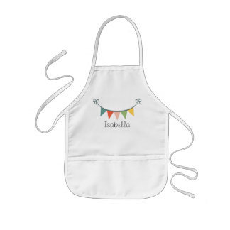 Colourful Bunting Banner Customized Aprons