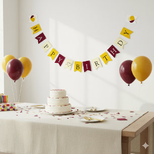 Colourful Bunting Flags for Birthday Celebrations