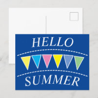 Colourful Bunting Hello Sumer