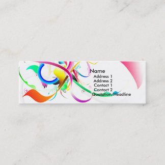 Colourful business card for sale