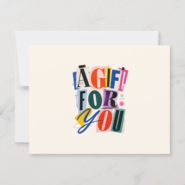 Colourful Business Gift Certificate (Front)