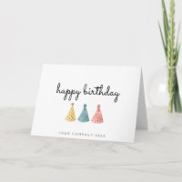 Colourful Business Watercolor Happy Birthday 