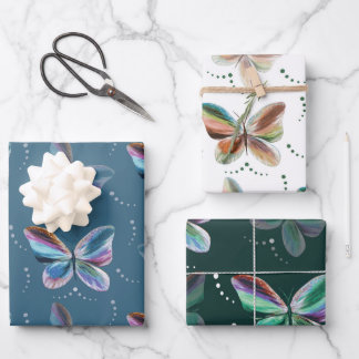 Colourful Butterflies All Occasion Wrapping Paper Sheet