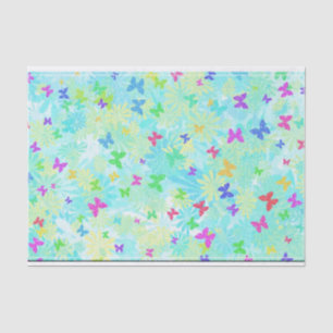 Colourful Butterflies and Daisies by Shirley Taylo Tissue Paper