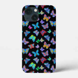 colourful butterflies iPhone 13 mini case