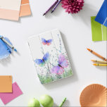 Colourful Butterflies Flying iPad Air Cover Spring<br><div class="desc">Spring Joy - Colourful Butterflies Flying in Nature Watercolor Painting Butterfly and Flowers - Choose / Add Your Favourite Text / Colour - Make Your Unique Gift - Resize and move or remove and add elements with customization tool ! - Drawing and Design by MIGNED. You can also transfer my...</div>