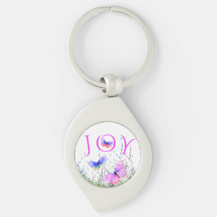 Colourful Butterflies Flying Keychain