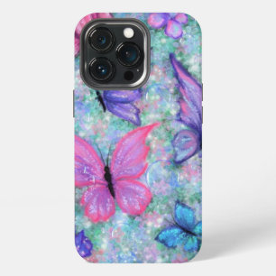 Colourful Butterflies Flying - Spring Joy - Drawin iPhone 13 Pro Case