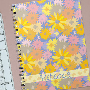 Colourful Butterflies in the Flowers Personalized Notebook