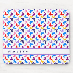 Colourful Butterflies Mouse Pad