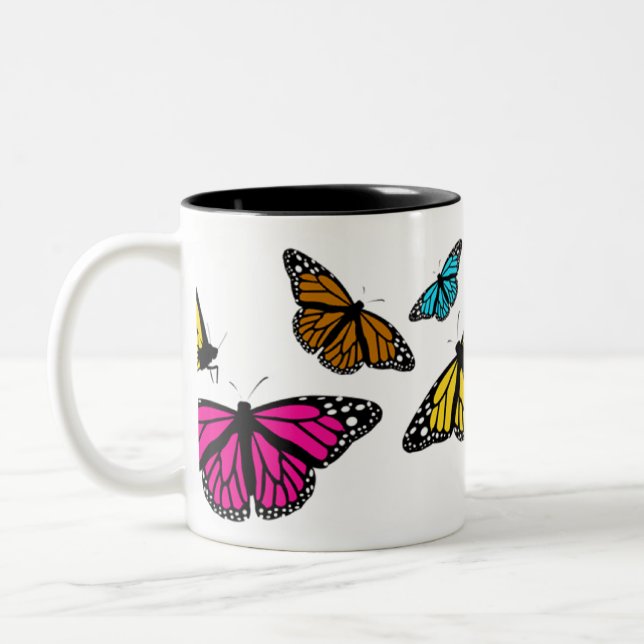 Colourful Butterflies Mug (Left)