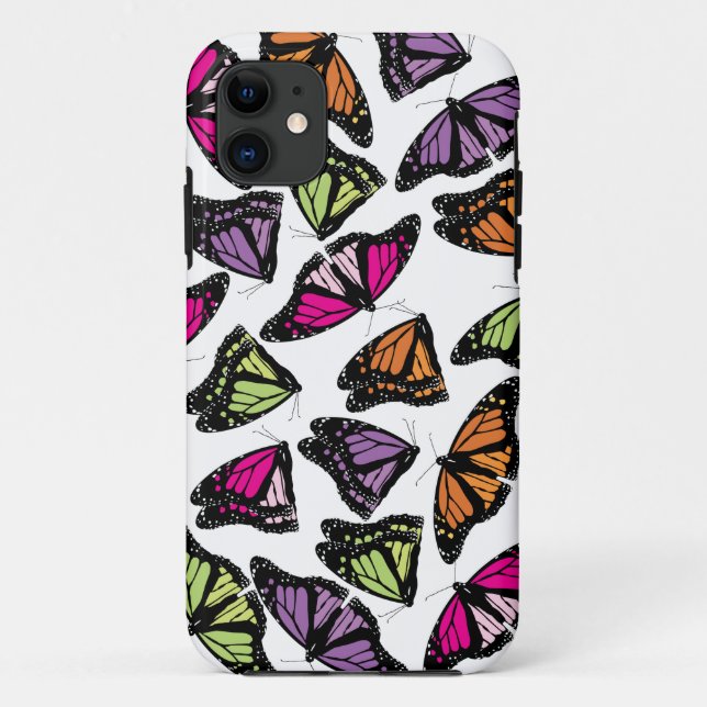 Colourful Butterflies Pattern Case-Mate iPhone Case (Back)