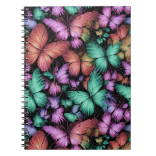 Colourful Butterflies Print Notebook