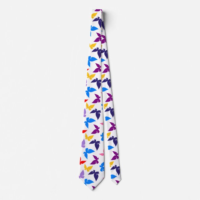 Colourful Butterflies Tie (Front)