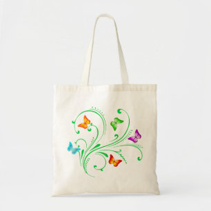 Colourful butterflies tote bag