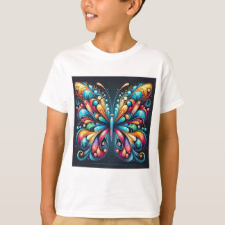 Colourful Butterfly Art | Vibrant Nature-Inspired  T-Shirt