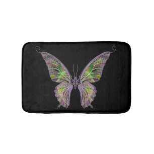 Colourful Butterfly Bath Mat