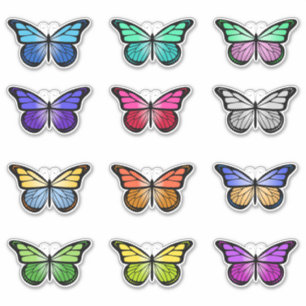 Colourful Butterfly Bundle Sticker