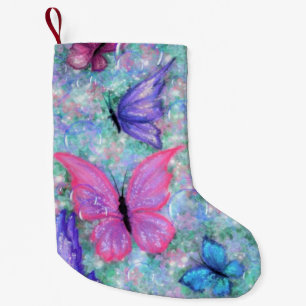 Colourful Butterfly Christmas Stocking