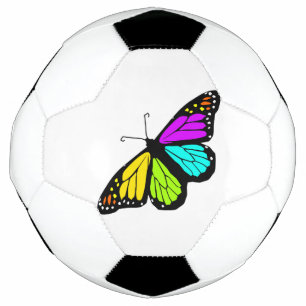 Colourful butterfly clipart soccer ball