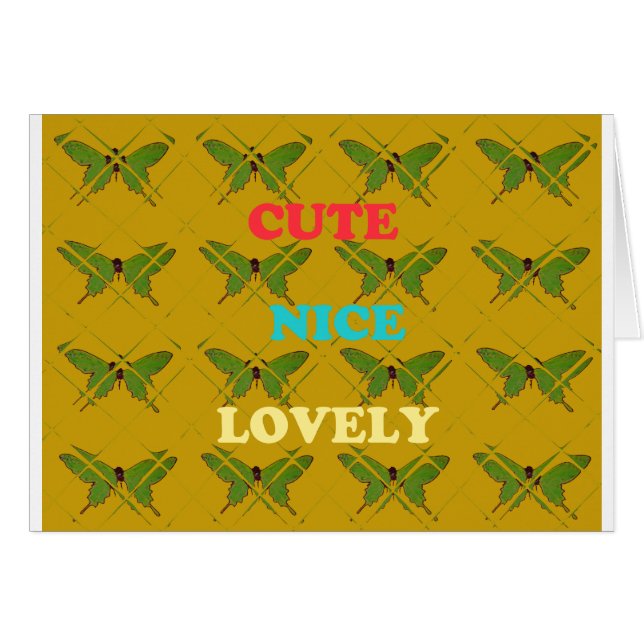 Colourful Butterfly Décor: Cute, Nice, and Lovely. (Front Horizontal)