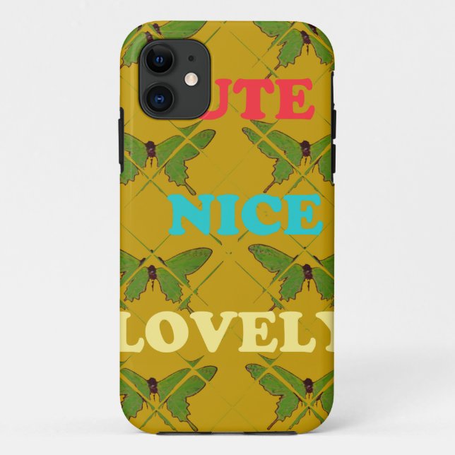 Colourful Butterfly Décor: Cute, Nice, and Lovely. Case-Mate iPhone Case (Back)
