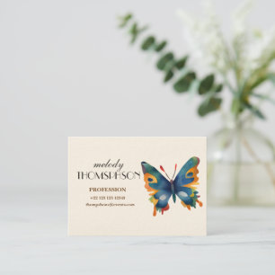 Colourful Butterfly drawing  Business Card