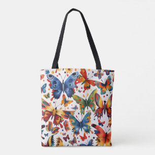 Colourful Butterfly drawing  Tote Bag