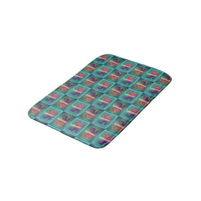 Colourful Butterfly | Filters | Half Drop | Bath Mat (Angled)