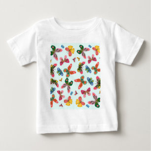 Colourful Butterfly Garden Baby Outfit T-Shirt