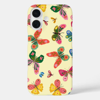Colourful Butterfly Garden Pattern iPhone Case