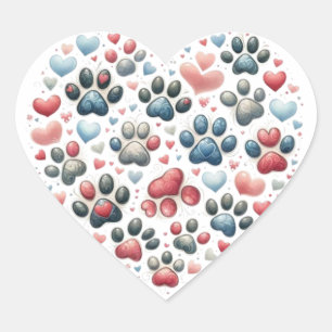 colourful butterfly heart cut stickers