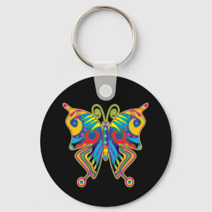 Colourful butterfly keychain