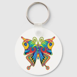 Colourful butterfly keychain
