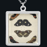 Colourful Butterfly Medley on Cream Background Silver Plated Necklace<br><div class="desc">A vividly colourful butterfly medley set over a cream background. Each insect is drawn with exquisite detail,  capturing the beauty and essence of each unique creature. A great gift for the butterfly lover in your life!</div>