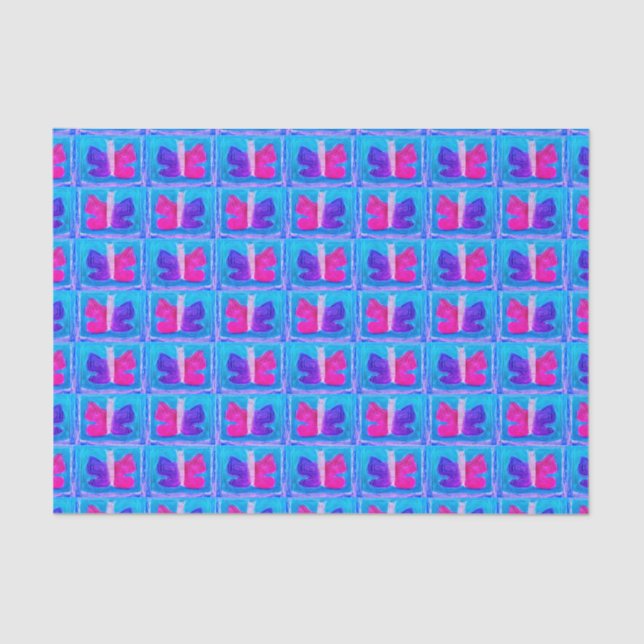 Colourful Butterfly | Miami Filter | Basic | Tissue Paper (Front)