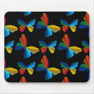 Colourful Butterfly Mouse Pad