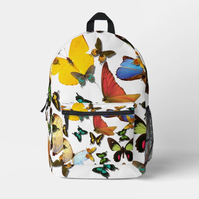 Colourful Butterfly Pattern All over print backpac Printed Backpack (Front)