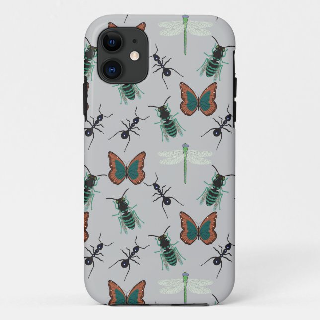 Colourful Butterfly Pattern Case-Mate iPhone Case (Back)