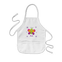 Colourful Butterfly Personalized Kids Apron