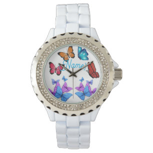 Colourful Butterfly Personalized Women's Watch
