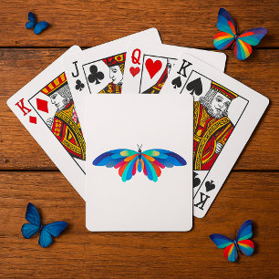 Colourful Butterfly Playing Cards