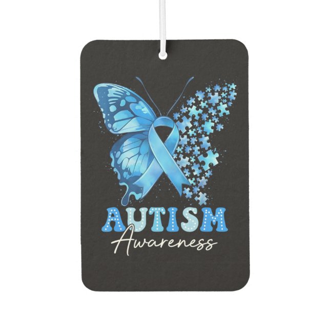 Colourful Butterfly Puzzle Air Freshener (Front)