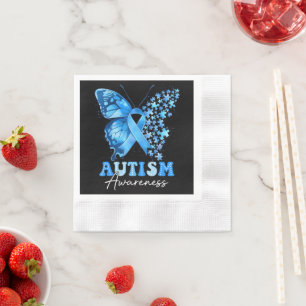 Colourful Butterfly Puzzle Napkin
