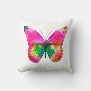 Colourful Butterfly Throw Pillow