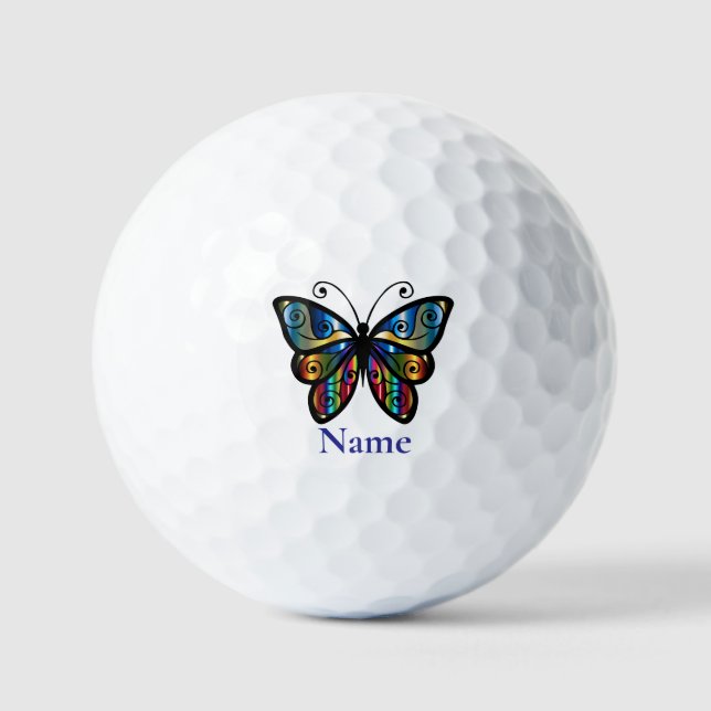 Colourful Butterfly Thunder_Cove Golf Balls (Front)