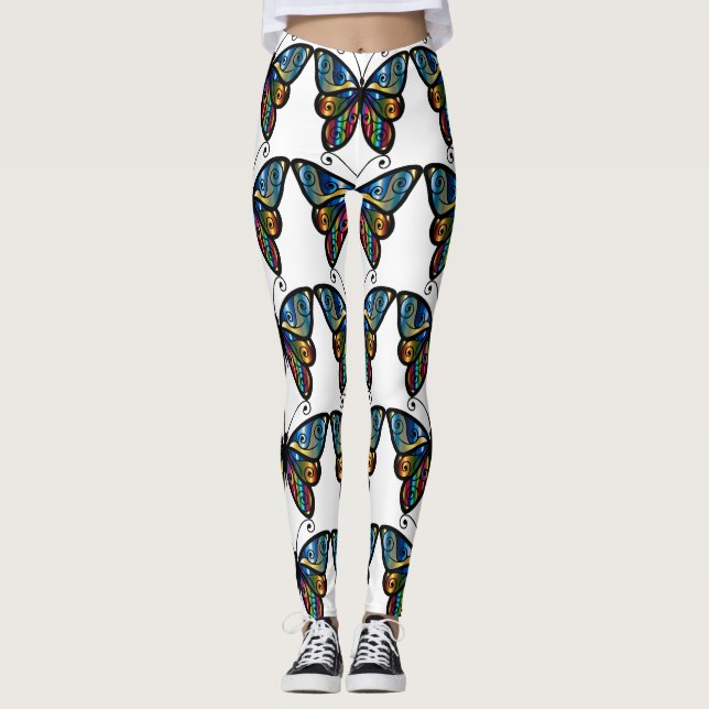 Colourful Butterfly Thunder_Cove Leggings (Front)
