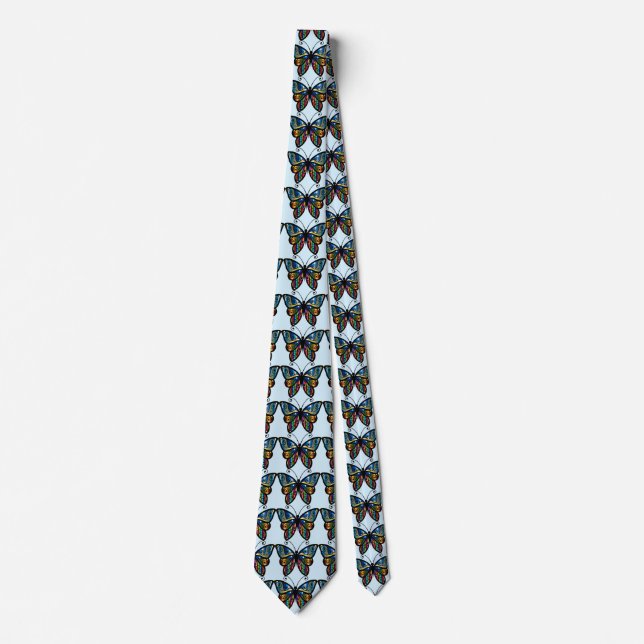 Colourful Butterfly Thunder_Cove Tie (Front)